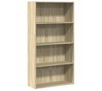 Bibliothèque - mango - Meuble de rangement - chêne sonoma - 80x30x152 cm - bois d'ingénierie M885