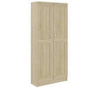 Bibliothèque - mango - Meuble de rangement - chêne sonoma - 82,5x30,5x185,5 cm - bois d'ingénierie M671