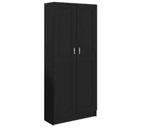 Bibliothèque - mango - Meuble de rangement - Noir - 82,5x30,5x185,5 cm - bois d'ingénierie M102