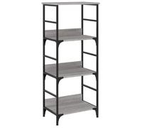Bibliothèque - mango - Meuble de rangement - Sonoma gris - 50x33x117,5 cm - bois d'ingénierie M114