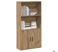 Bibliothèque - mango - Meuble de rangment - chêne artisanal 60x24x120 cm - bois d'ingénierie b98