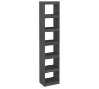 Bibliothèque - mango - Meuble Étagère - Gris 40x30x199 cm - Pin massif M1556