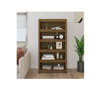 Bibliothèque Marron miel 80x35x154 cm Bois de pin massif
