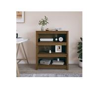 Bibliothèque Blanc 80x35x97 cm Bois de Pin Massif Armoire à Livres vidaXL