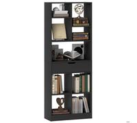 HOMCOM Bibliothèque, étagère à Livres, Meuble de Rangement avec tiroir et 9 Compartiments Ouvertes, étagère de Rangement pour Salon, Chambre Bureau, 60 x 26 x 158 cm, Noir