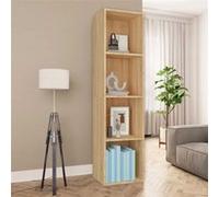 Bibliothèque Meuble TV Chêne sonoma 36x30x143cm Bois ingénierie