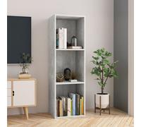 Bibliothèque/Meuble Tv Gris Cement 36 X 30 X 114 Cm Aggloméré Gris