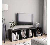 vidaXL BibliothèQue/Meuble TV Noir 143 x 30 x 36 cm