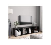 vidaXL BibliothÃƒ¨Que/Meuble TV Noir 143 x 30 x 36 cm