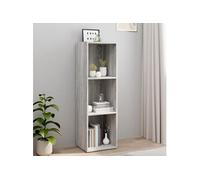 vidaXL Bibliothèque / Meuble TV Sonoma gris 36x30x114 cm Bois ingénierie