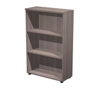 Bibliothèque mi-hauteur Pronto - L.80 x H.120 cm - Sans porte - Cendre