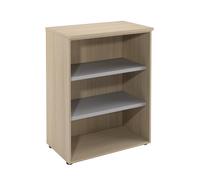 Bibliothèque mi-hauteur sans porte L.80 x P.48 x H.104 cm - Chêne