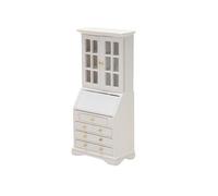 Bibliothèque miniature 1/12 en bois avec tiroir de rangement fonctionnel pour petits livres, décorations, maisons de poupées, meubles