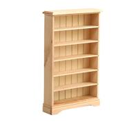 Bibliothèque miniature en bois - Ornement pour maisons de poupée à l'échelle 1:12 - Décoration de meubles - Cadeau d'amant de livres - Étagère miniature pour salle d'étude