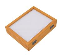 Bibliothèque Miniature en Bois, Ornement, Vitrine de Livre de Taille Compacte pour la Décoration de la Maison et du Bureau, 15x12x3,5 Cm