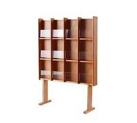 Bibliothèque miniature en bois pour maison de poupée - Scène de vie d'intérieur - Décoration de salon A