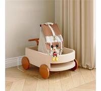 BibliothèQue Mobile avec Roue, Porte-Revues, Rangement Amovible, Grande Capacité, éTagèRe pour Enfants, Roulant Multifonction pour La Maison Et L'éCole(1 Tier)