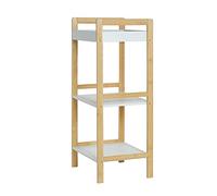 Bibliothèque mobile - Chariot de rangement à roulettes à 3 niveaux pour cuisine et salle de bain - Étagère polyvalente pour la maison - Solution peu encombrante