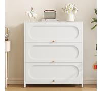 Bibliothèque moderne avec porte rabattable, armoire de rangement peu encombrante avec bandes de porte magnétiques, idéale pour le bureau et l'organisation de la maison
