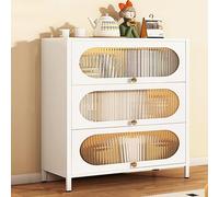 Bibliothèque moderne avec porte rabattable autonome - Meuble de rangement polyvalent pour la maison et le bureau - Élégant garde-manger (90 x 35 x 108 cm)