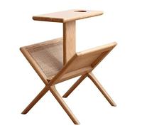 Bibliothèque moderne en bois flexible pour le salon, économie d'espace, design créatif, meuble parfait pour café ou table d'appoint (40 x 37 x 52 cm)