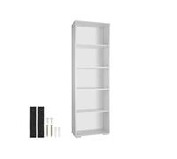 Tectake Bibliothèque Lexi 5 étagères - blanc