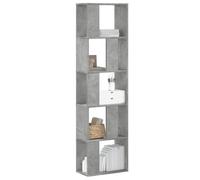 vidaXL Bibliothèque 5 niveaux Blanc 80,5 x 23,5 x 162,5 cm Bois d'ingénierie multicolore