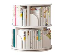 Bibliothèque moderne rotative à 360° 2/3/4/5/6 niveaux pour chambre à coucher, salon, bureau (51 x 66 cm)
