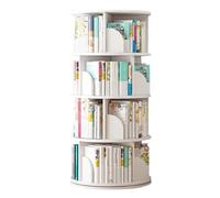 Bibliothèque moderne rotative à 360° 2/3/4/5/6 niveaux pour salon, chambre à coucher, bureau, étagères élégantes sur pied (51 x 128 cm)