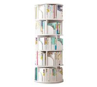 Bibliothèque moderne rotative à 360° avec 2 ou 6 niveaux pour chambre à coucher, salon, bureau - Étagère élégante pour économiser de l'espace (40 x 159 cm)