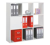 Bibliothèque multicases Color - 9 cases - Blanc