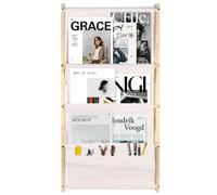 Bibliothèque murale en bois à 4 niveaux pour enfants, étagère murale pour enfants, étagère de rangement, organisateur de livres en bois, convient pour chambre d'enfant, crèche, salle de jeux, 80 x 42