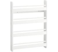 Bibliothèque murale enfants - SOBUY - 4 étages - L60xP12xH80 cm - Blanc - MDF E1 - Éco-peinture - Capacité 20 kg