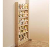 Bibliothèque murale fine - 10 cm étroite pour livres, étagère de rangement idéale derrière une porte pour chambre à coucher, salon et crèche.