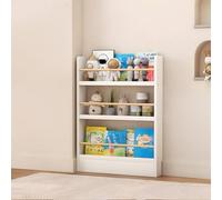 Bibliothèque murale pour enfants - 3/4/5/6 niveaux - Économie d'espace - Design anti-dumping pour jouets, CD et livres - Parfaite pour la décoration de la maison et du salon des enfants