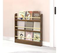 Bibliothèque murale pour enfants, 3/4/5/6 niveaux pour économiser de l'espace pour chambre d'enfant, design anti-déversement pour jouets, CD et livres, bibliothèque parfaite pour enfants pour la