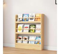 Bibliothèque murale pour enfants - 3 à 6 niveaux - Économie d'espace - Design antidumping - Solution de rangement élégante pour la salle de jeux et le salon des enfants.