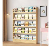 Bibliothèque murale pour enfants à 3/4/5/6 niveaux, design anti-déversement pour chambre d'enfant, rangement de jouets/CD/livres pour la maison et le salon