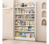 Bibliothèque murale pour enfants avec 4 niveaux pour économiser de l'espace pour jouets et livres pour chambre d'enfant, bibliothèque adaptée aux enfants pour la maison/le salon