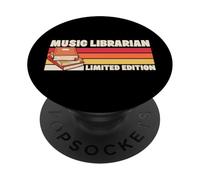 Bibliothèque Musicale édition limitée Retro Library Esthétique PopSockets PopGrip Adhésif