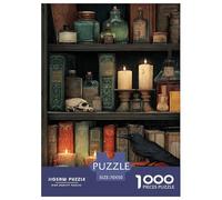 Bibliothèque mystère Puzzles 1000 Pieces Cadeau Unique intéressant Jeu Éduchatif Défi Jouet À De Qualité Supérieure Peinture Art pour Adultes Et Enfants À Partir De 12 Ans 70x50cm/1000pcs