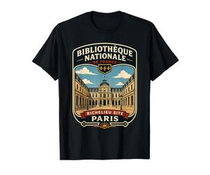 Bibliotheque Nationale Paris France Vacances à Paris T-Shirt