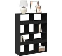 Vidaxl Bibliothèque Noir 100x33x125,5 Cm Bois D'ingénierie Multicolore