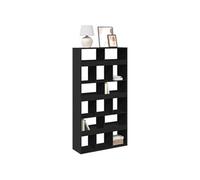 vidaXL Bibliothèque 3309376 - Bois d'ingénierie noir 100 x 33 x 187,5 cm