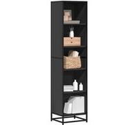 vidaXL Bibliothèque séparateur de pièce Bois d'ingénierie Noir 40x35x170,5 cm