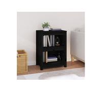 Bibliothèque Blanc 80x35x97 cm Bois de Pin Massif Armoire à Livres vidaXL