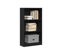 vidaXL Bibliothèque noire en bois d'ingénierie 60 x 24 x 109 cm