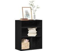 vidaXL Bibliothèque en bois d'ingénierie noir 60 x 30 x 71,5 cm