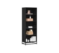 vidaXL Bibliothèque 60×35×170,5 cm en bois d'ingénierie – Étagère/Armoire à livres Noir
