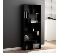 Bibliothèque Noir 67x24x161 Cm Aggloméré - Vidaxl Noir